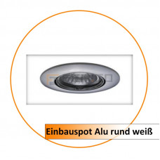 Einbauspot rund weiß