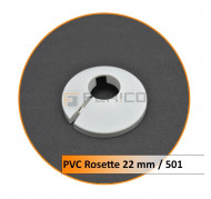 Rosetten PVC 22 mm 501