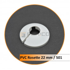 Rosetten PVC 22 mm 501