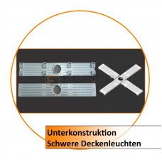 Unterkonstruktion für Schwere Deckenleuchten (Set aus 2 teilen)